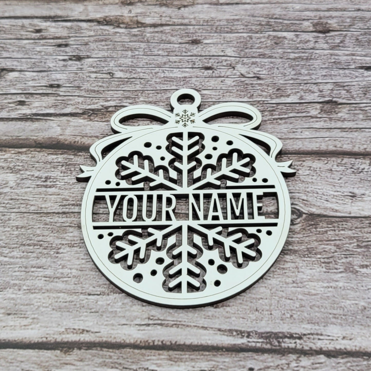 1-Layer Personalized Christmas Ornaments
