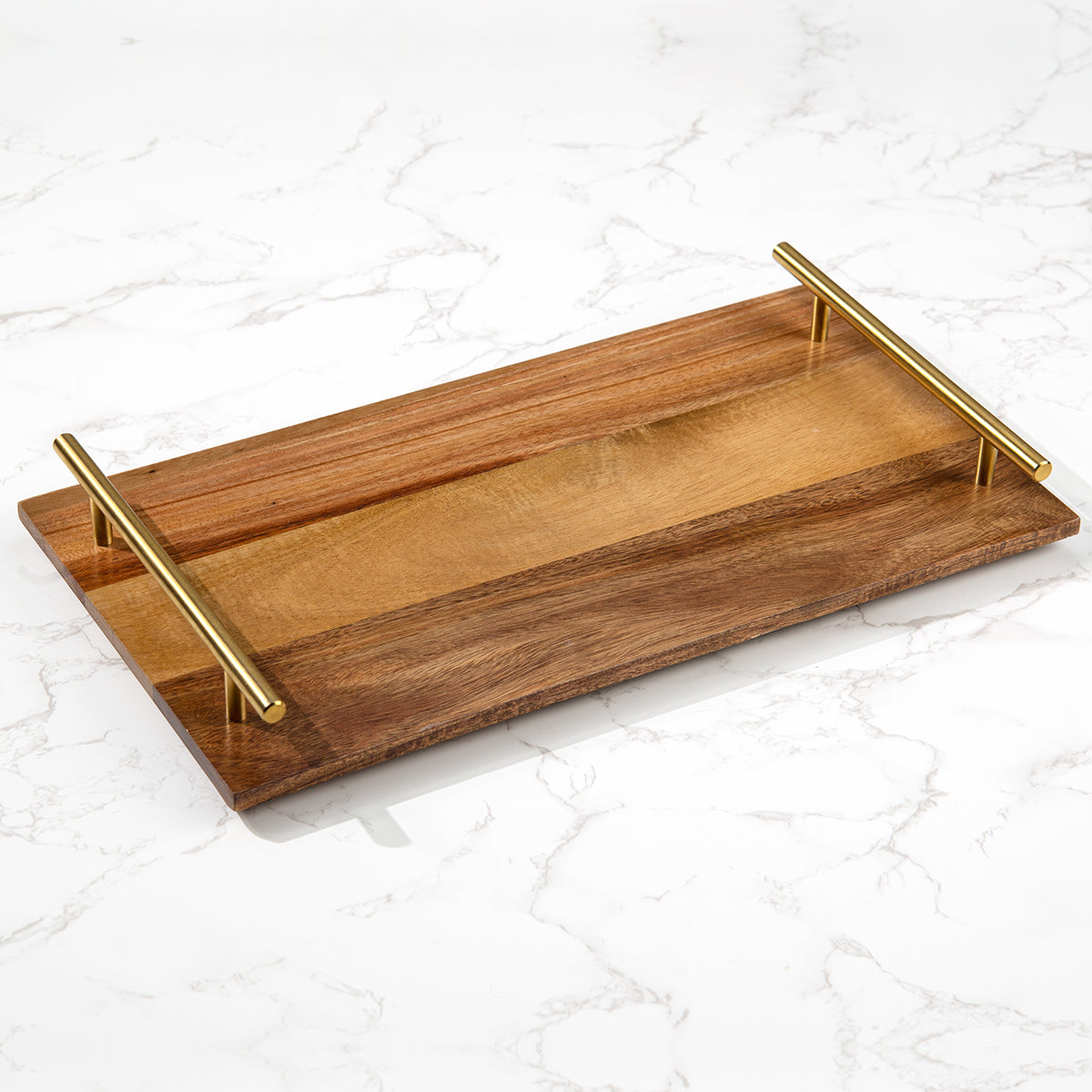 Kitchen Tray with Gold Handles