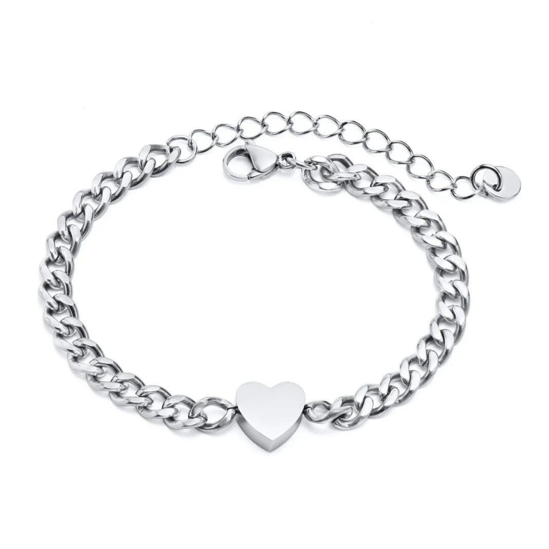 Silver Heart Bracelet