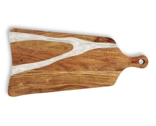 My Kitchen Acacia Wood And Resin Charcuterie Cutting Board with Handle –  SparkLaserwork